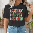 Be Merry Be Jolly Be Kind Merry Christmas Teacher Xmas PJs Women's T-Shirt, funny gift Be Merry Be Jolly Be Kind Merry Christmas Teacher Xmas PJs Women's T-Shirt, funny gift