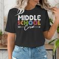 Middle School Crew Retro Teacher Student Vintage Women's T-Shirt, funny gift