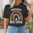 Montessori Teacher Halloween Boo Rainbow Leopard Halloween Women's T-Shirt, funny gift