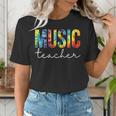 Music Teacher Tie Dye Appreciation Day Hello Back To School Men Women Women's T-Shirt, funny gift Music Teacher Tie Dye Appreciation Day Hello Back To School Men Women Women's T-Shirt, funny gift