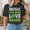 Music Teachers Love Brains Cute Teaching Halloween Women's T-Shirt, funny gift Music Teachers Love Brains Cute Teaching Halloween Women's T-Shirt, funny gift