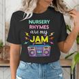 Nursery Rhymes Are My Jam 80s Retro Teachers & Students Kids Women's T-Shirt, funny gift Nursery Rhymes Are My Jam 80s Retro Teachers & Students Kids Women's T-Shirt, funny gift