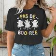 Pas De BOO-Rée Ghost Ballet Dancer Halloween Dance Teacher Women's T-Shirt, funny gift