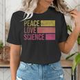 Peace Love Science Lovers Math Chemistry Teacher Women's T-Shirt, Science Teacher Shirts, funny gift Peace Love Science Lovers Math Chemistry Teacher Women's T-Shirt, Science Teacher Shirts, funny gift
