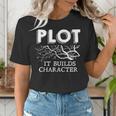 Plot It Builds Character Book Reading Teacher Women's T-Shirt, funny gift Plot It Builds Character Book Reading Teacher Women's T-Shirt, funny gift