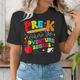 Pre-k Where The Adventure Begins First Day Of Prek Teacher Women's T-Shirt, funny gift Pre-k Where The Adventure Begins First Day Of Prek Teacher Women's T-Shirt, funny gift