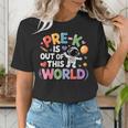Pre-K Is Out Of This World Space Planets Teacher Women's T-Shirt, funny gift