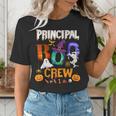 Principal Boo Crew Teacher Student Halloween Costume For Men Women Kids Women's T-Shirt, funny gift