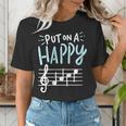 Put On A Happy Face Music Music Teacher Women's T-Shirt, funny gift Put On A Happy Face Music Music Teacher Women's T-Shirt, funny gift