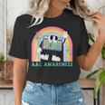 Rainbow AAC Awareness Month SPED Teacher SLP Communication Women's T-Shirt, funny gift