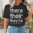 There Their They'Re English Grammar Teacher Humor Women's T-Shirt, English Teacher Shirts, funny gift