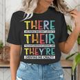 There Their They’Re Grammar Joke For English Teacher Student Women's T-Shirt, English Teacher Shirts, funny gift