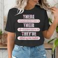 There Their They'Re Teacher English Grammar Police Women's T-Shirt, English Teacher Shirts, funny gift