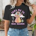 Take Me To Your Readers Alien Teacher Halloween Literacy Women's T-Shirt, funny gift
