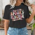 Retro Halloween This Is My Spooky School Teacher Costume Women's T-Shirt, funny gift