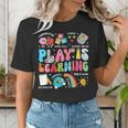 Retro Play Is Learning Kindergarten Teacher Team Women Women's T-Shirt, funny gift Retro Play Is Learning Kindergarten Teacher Team Women Women's T-Shirt, funny gift
