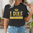 I Rule Math Ruler Mathematics Pun Math Teacher Men Women Girls Kids Women's T-Shirt, funny gift I Rule Math Ruler Mathematics Pun Math Teacher Men Women Girls Kids Women's T-Shirt, funny gift