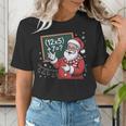 Santa Teacher 67 Math Christmas Xmas Holiday Number 67 Women's T-Shirt, funny gift