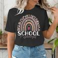 School Psych Teacher School Psychologist Leopard Rainbow Women's T-Shirt, funny gift School Psych Teacher School Psychologist Leopard Rainbow Women's T-Shirt, funny gift