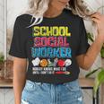 School Social Worker Teacher Caseworker Public Servant LSW Women's T-Shirt, funny gift