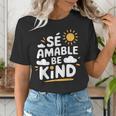 SÉ AMABLE Be Kind Bilingual Teacher Maestra Spanish Teacher Women's T-Shirt, funny gift SÉ AMABLE Be Kind Bilingual Teacher Maestra Spanish Teacher Women's T-Shirt, funny gift