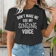 Singing Voice Singer Choir Chorus Music Teacher For Men Women Girls Kids Women's T-Shirt, funny gift Singing Voice Singer Choir Chorus Music Teacher For Men Women Girls Kids Women's T-Shirt, funny gift