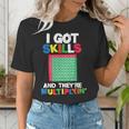 I Got Skills They'Re Multiplying Shirt Math Teacher Women's T-Shirt, funny gift