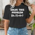 Solve This Problem 9X7467 Elementary Math Teacher Women's T-Shirt, funny gift Solve This Problem 9X7467 Elementary Math Teacher Women's T-Shirt, funny gift