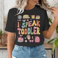 I Speak Toddler Teacher Pre-K Frist Day Back To School Women's T-Shirt, funny gift