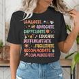 SPED Caffeinate Advocate Laminate Educate Teacher Facilitate For Men Women Women's T-Shirt, funny gift SPED Caffeinate Advocate Laminate Educate Teacher Facilitate For Men Women Women's T-Shirt, funny gift