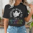This Is My Spooky COMPUTER TEACHER Costume Don't Scare Me Women's T-Shirt, funny gift