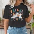 Spooky Ghost PE Teacher Squad Physical Education Halloween Women's T-Shirt, Pe Teacher Shirts, funny gift Spooky Ghost PE Teacher Squad Physical Education Halloween Women's T-Shirt, Pe Teacher Shirts, funny gift