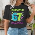 I Survived 67 Days Of School 67 Meme Science Teacher Women's T-Shirt, Science Teacher Shirts, funny gift I Survived 67 Days Of School 67 Meme Science Teacher Women's T-Shirt, Science Teacher Shirts, funny gift