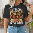 I Teach The Cutest Pumpkins Tshirt Halloween Teacher Women's T-Shirt, funny gift I Teach The Cutest Pumpkins Tshirt Halloween Teacher Women's T-Shirt, funny gift
