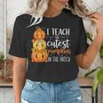 I Teach The Cutest Pumpkins In The Patch Fall Autumn Teacher Women's T-Shirt, funny gift I Teach The Cutest Pumpkins In The Patch Fall Autumn Teacher Women's T-Shirt, funny gift