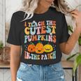 I Teach The Cutest Pumpkins In The Patch Teacher Women's T-Shirt, funny gift