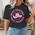 In My Teacher Era Yeehaw Pink Teacher Western Cowgirl Women's T-Shirt, funny gift
