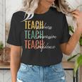 Teacher Kindness Compassion Confidence Teaching Women's T-Shirt, funny gift Teacher Kindness Compassion Confidence Teaching Women's T-Shirt, funny gift
