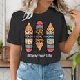 Teacher Life Teach Love Inspire Pencils Inspirational Women Women's T-Shirt, funny gift Teacher Life Teach Love Inspire Pencils Inspirational Women Women's T-Shirt, funny gift
