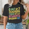 Teacher Overuse 67 Teacher Women's T-Shirt, funny gift