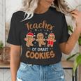 Teacher Of Smart Cookies Gingerbread Christmas Teacher Cute Men Women Kids Women's T-Shirt, funny gift