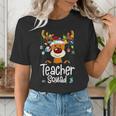Teacher Squad Red Plaid Rudolph Reindeer Christmas Women's T-Shirt, funny gift Teacher Squad Red Plaid Rudolph Reindeer Christmas Women's T-Shirt, funny gift