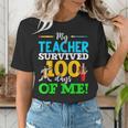My Teacher Survived 100 Days Of Me Dab 100 Days Of School For Men Women Kids Women's T-Shirt, funny gift My Teacher Survived 100 Days Of Me Dab 100 Days Of School For Men Women Kids Women's T-Shirt, funny gift