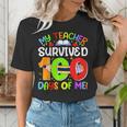 My Teacher Survived 100 Days Of Me 100 Days Of School Women's T-Shirt, funny gift My Teacher Survived 100 Days Of Me 100 Days Of School Women's T-Shirt, funny gift