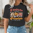 Teacher I Teach The Cutest Pumpkins In The Patch Fall Autumn Women's T-Shirt, funny gift