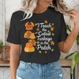 Teacher Thanksgiving I Teach The Cutest Turkeys In The Patch Women's T-Shirt, funny gift