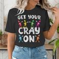 Teacher's Get Your Cray On Dabbing Crayons Women's T-Shirt, funny gift Teacher's Get Your Cray On Dabbing Crayons Women's T-Shirt, funny gift