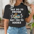 Teachers Red Ribbon Week Say No To Drugs Say Yes To Books Women's T-Shirt, funny gift Teachers Red Ribbon Week Say No To Drugs Say Yes To Books Women's T-Shirt, funny gift
