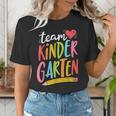 Team Kindergarten Teacher Student Back To School Women's T-Shirt, funny gift