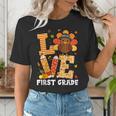 Thanksgiving Love First Grade Teacher Turkey Autumn Fall For Men Women Girls Kids Women's T-Shirt, First Grade Teacher Shirts, funny gift Thanksgiving Love First Grade Teacher Turkey Autumn Fall For Men Women Girls Kids Women's T-Shirt, First Grade Teacher Shirts, funny gift